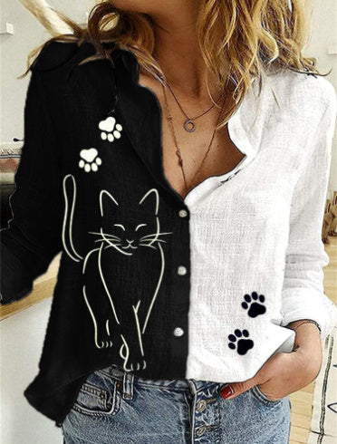 Catherine | Cat Art Blouse