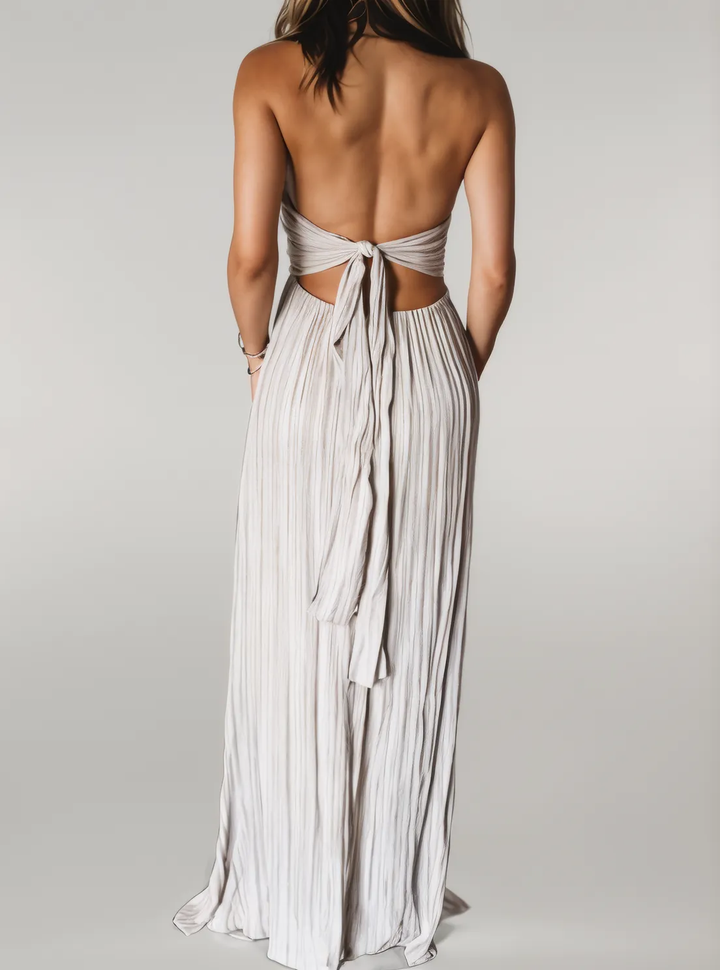 Lunaa | Halter Strap Maxi Dress