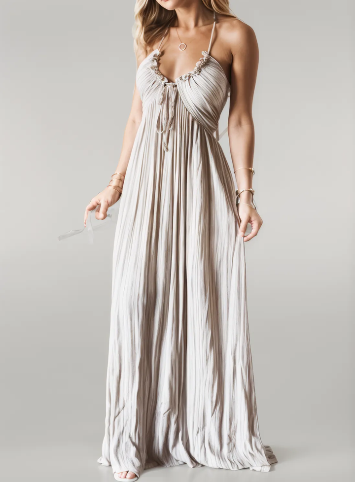 Lunaa | Halter Strap Maxi Dress