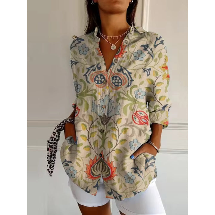 Tina™ - Casual Blouse with Floral Print