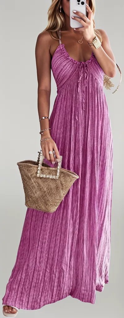 Lunaa | Halter Strap Maxi Dress