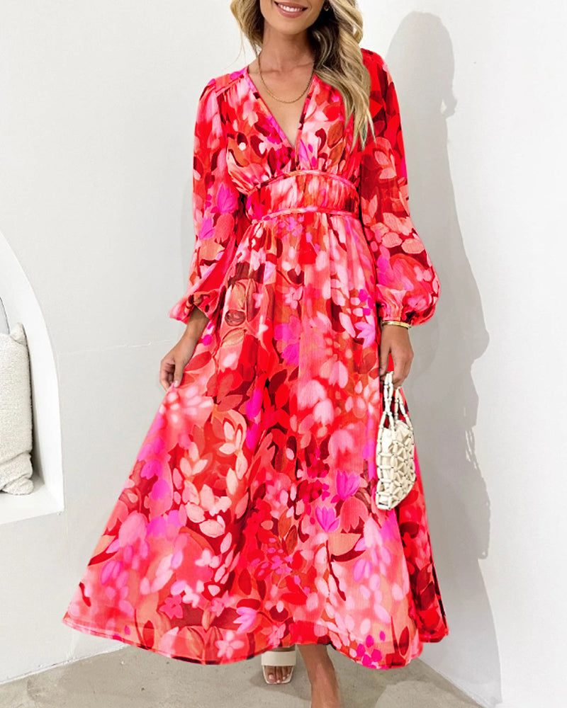 Annie - Boho Floral Maxi Dress