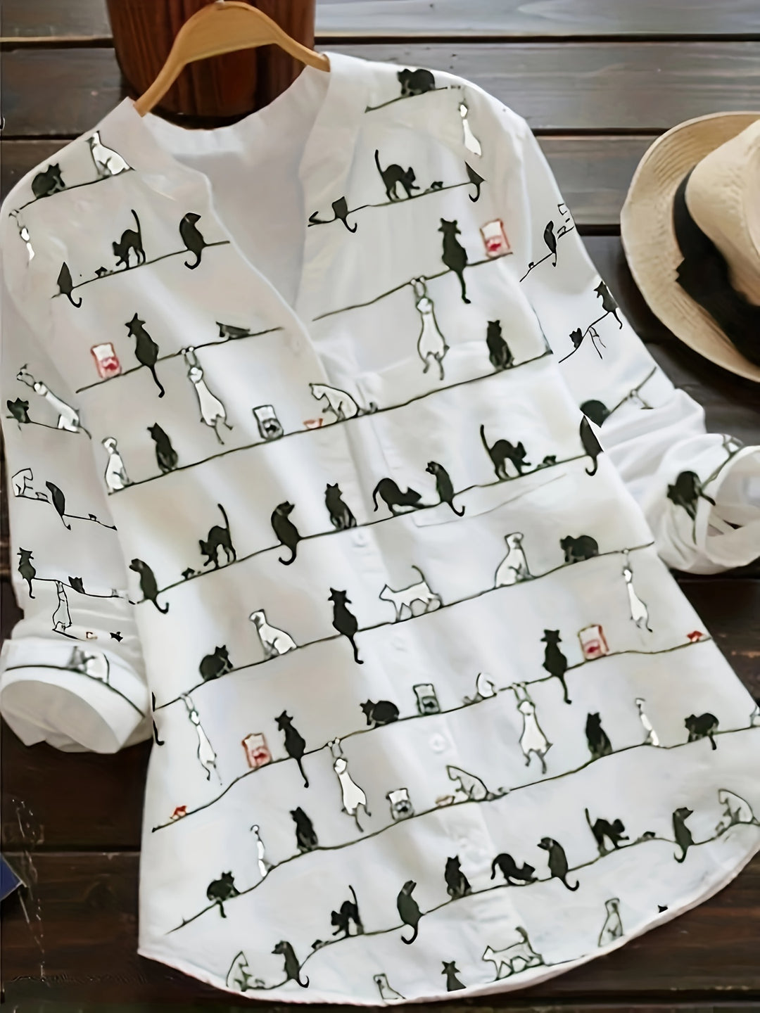 Cat Art - Blouse