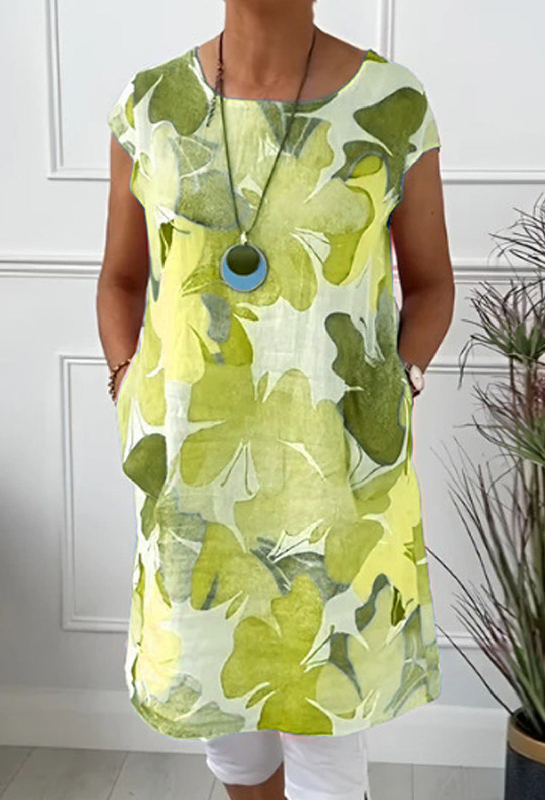 Agnes -  Comfortable Dress with Butterfly Print