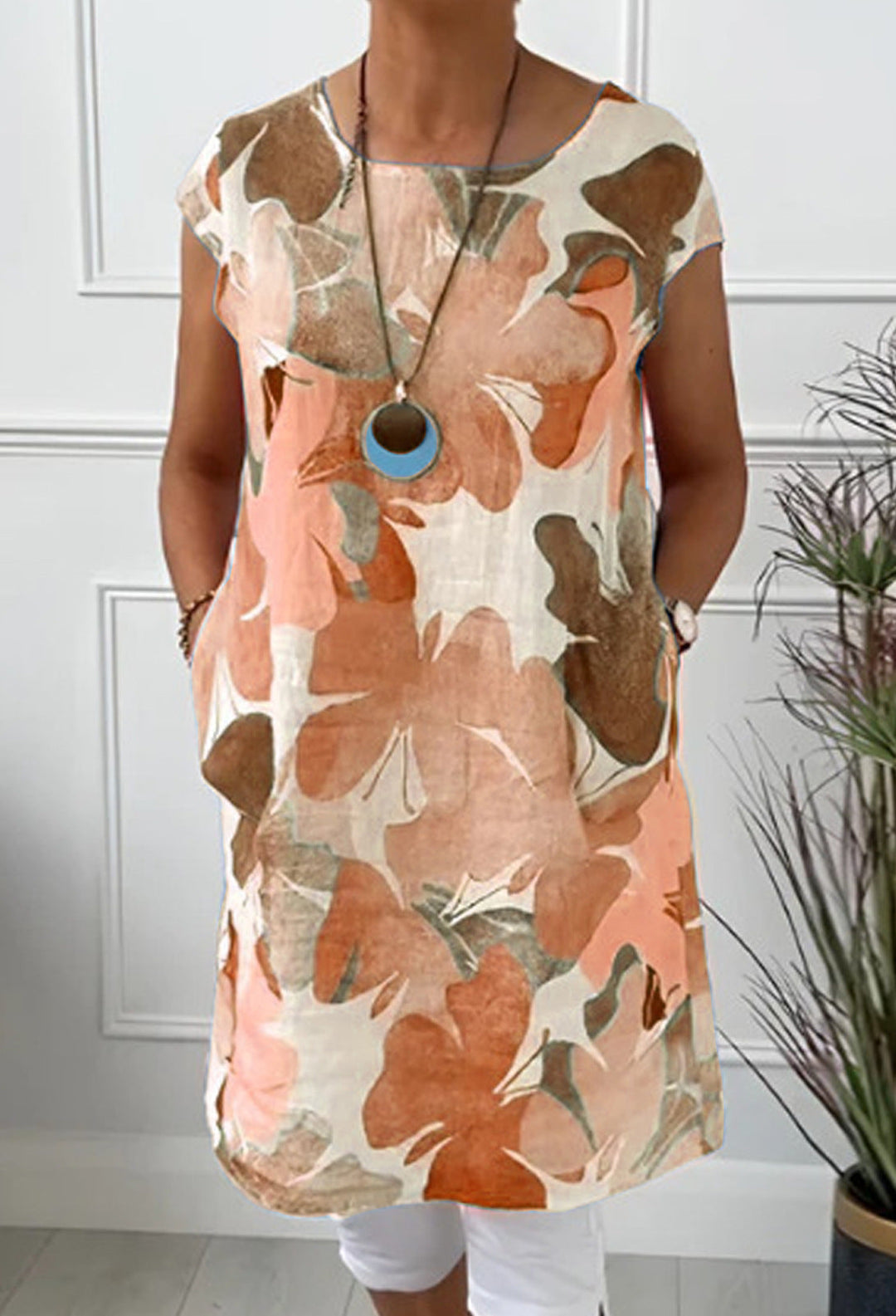 Agnes -  Comfortable Dress with Butterfly Print