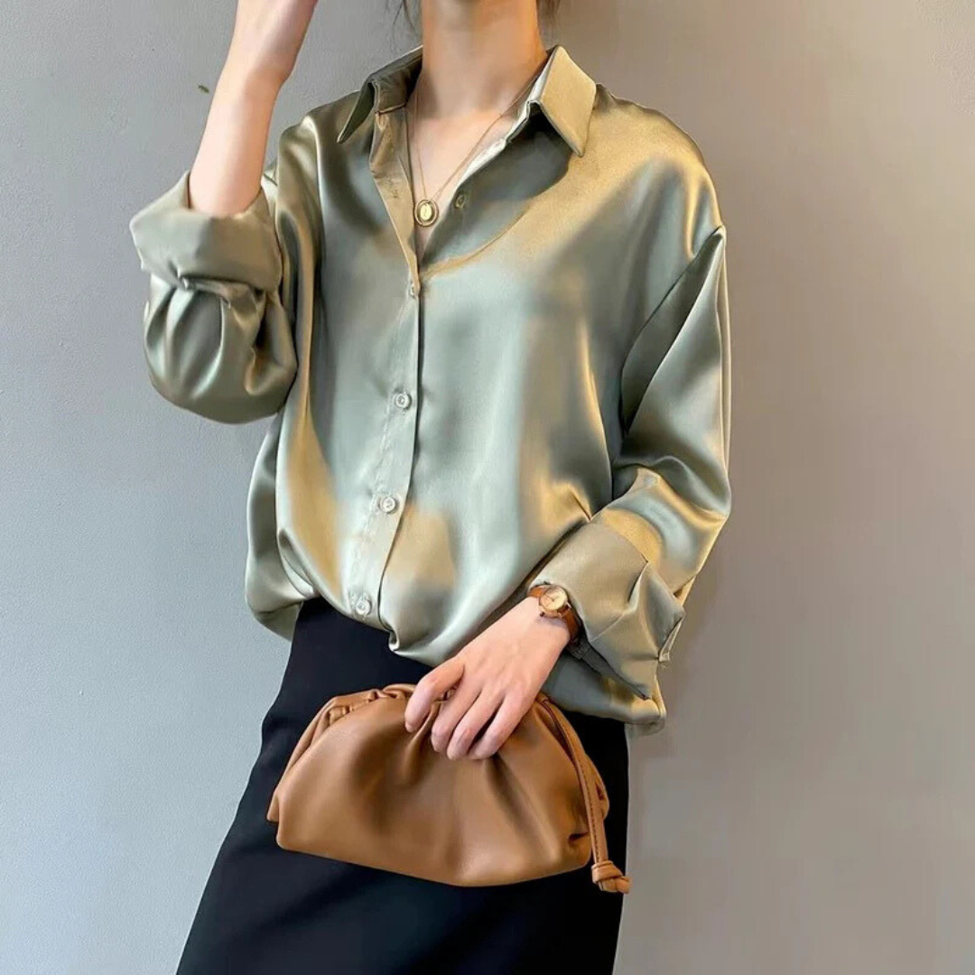 Chloé - Elegant Satin Blouse