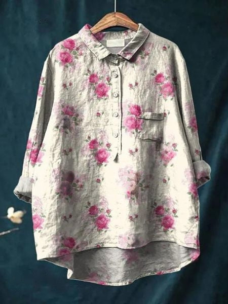 Liana - Blouse with floral print