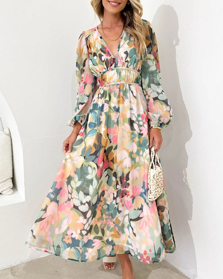 Annie - Boho Floral Maxi Dress