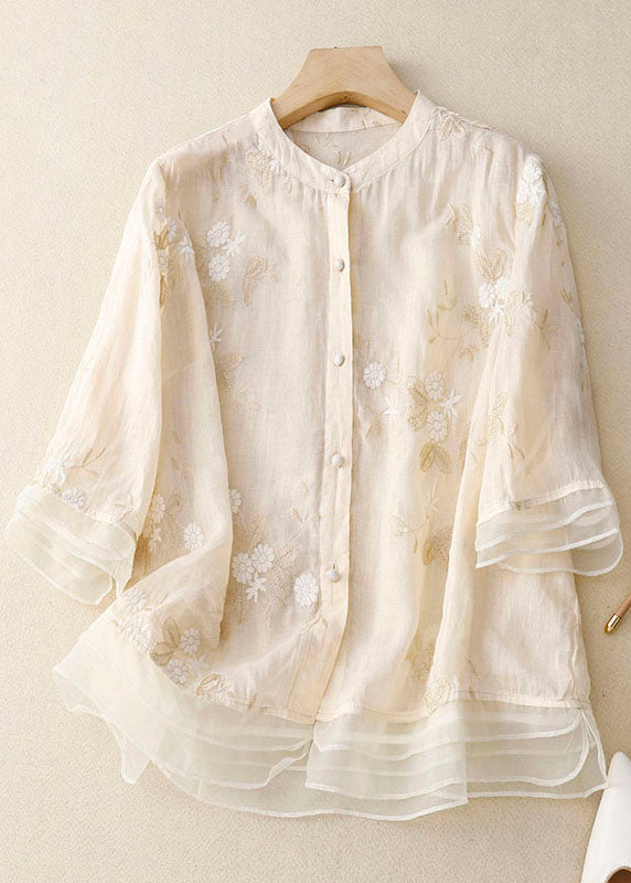 Maddie | Embroidered Cotton Shirt