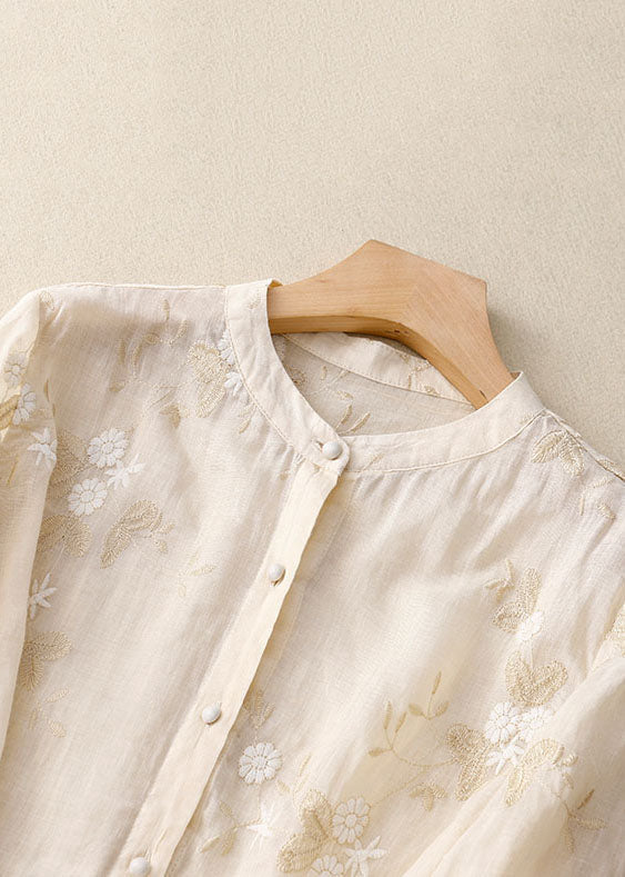 Maddie | Embroidered Cotton Shirt