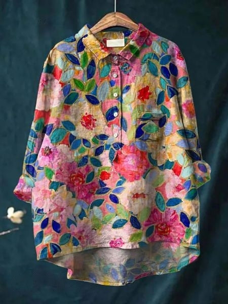 Liana - Blouse with floral print