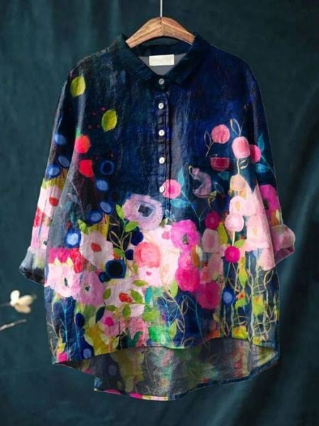 Liana - Blouse with floral print