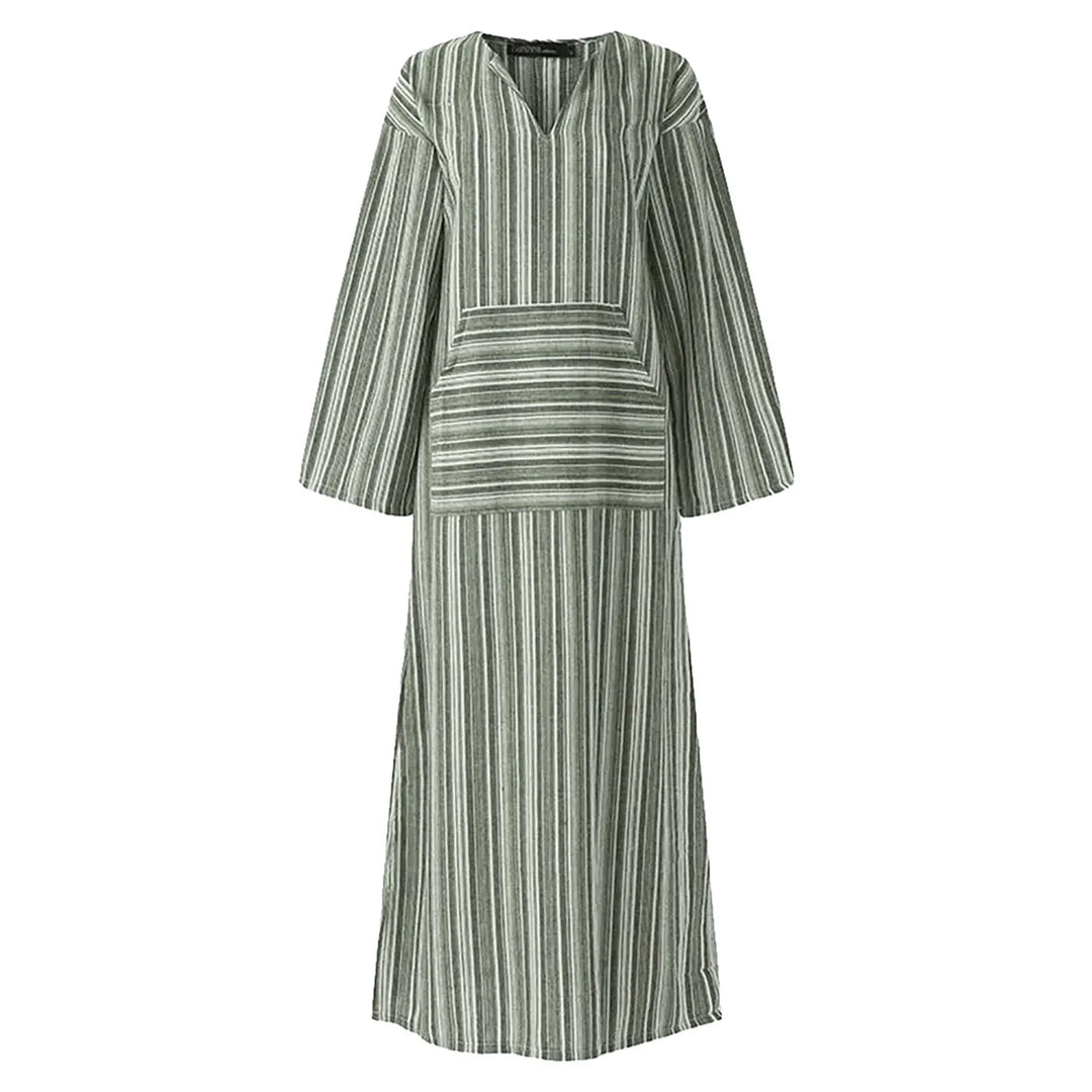 Jolie - Chic Striped Maxi Dress