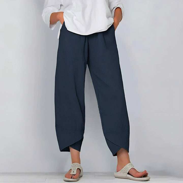 Kate - Chic Cotton-Linen Trousers