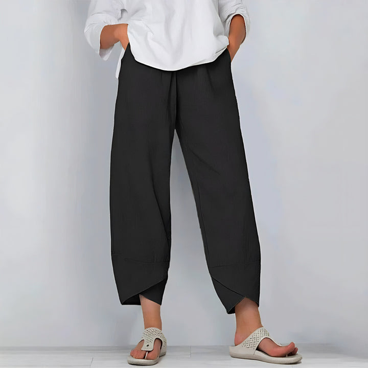 Kate - Chic Cotton-Linen Trousers