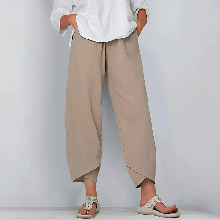 Kate - Chic Cotton-Linen Trousers