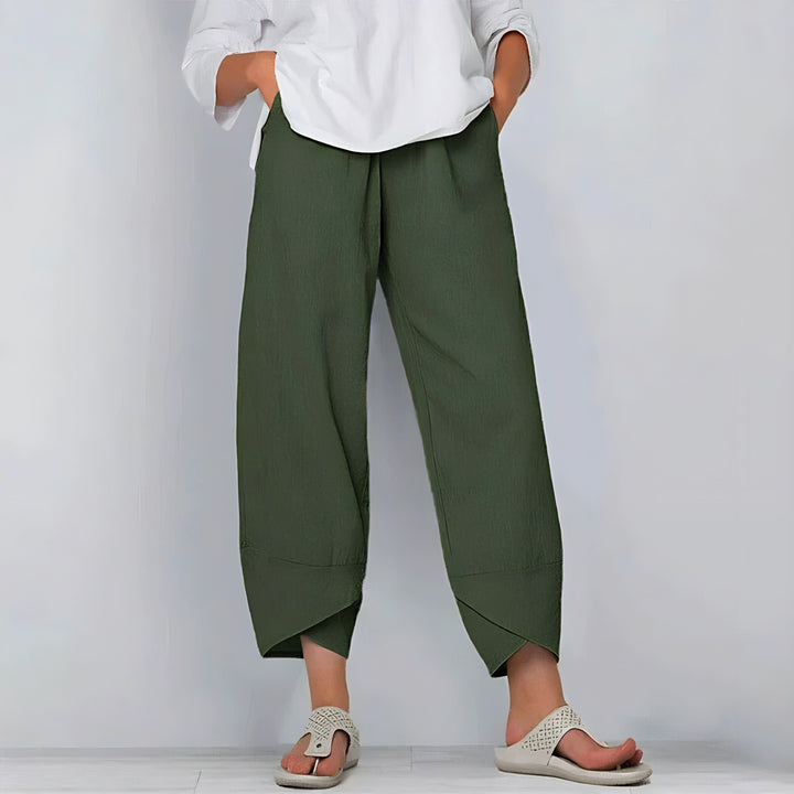 Kate - Chic Cotton-Linen Trousers