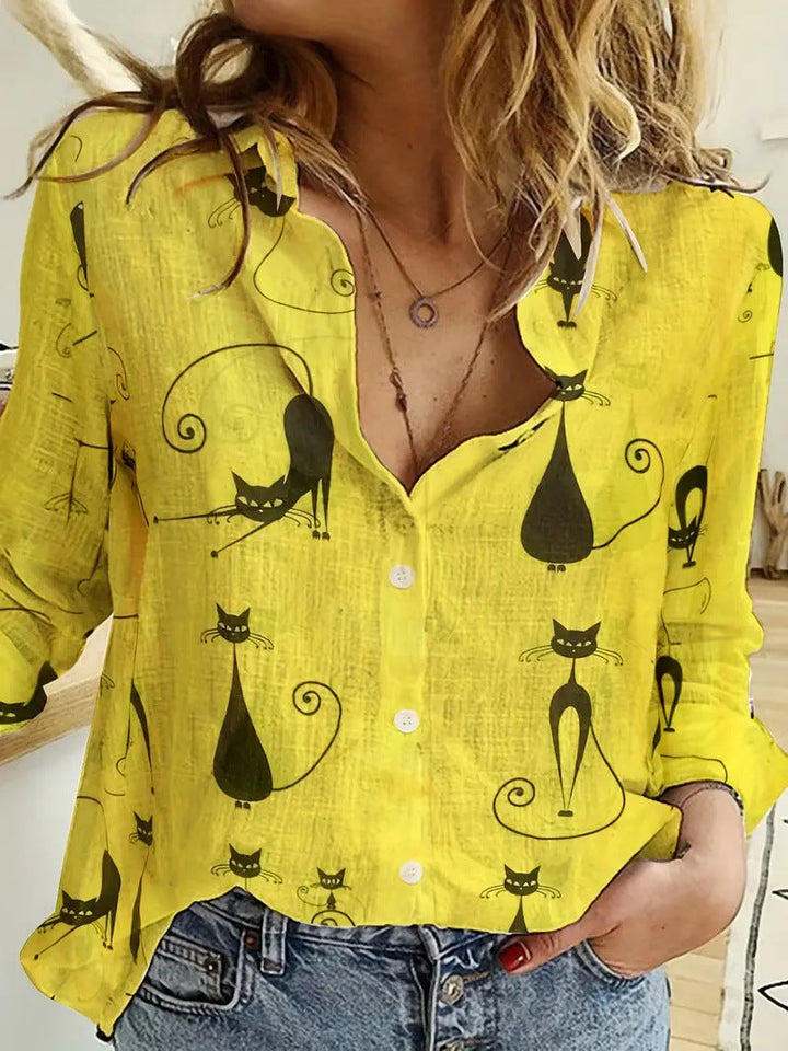 Catherine | Cat Art Blouse