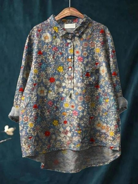 Liana - Blouse with floral print